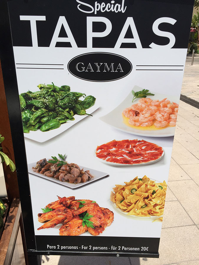 Tapasangebot